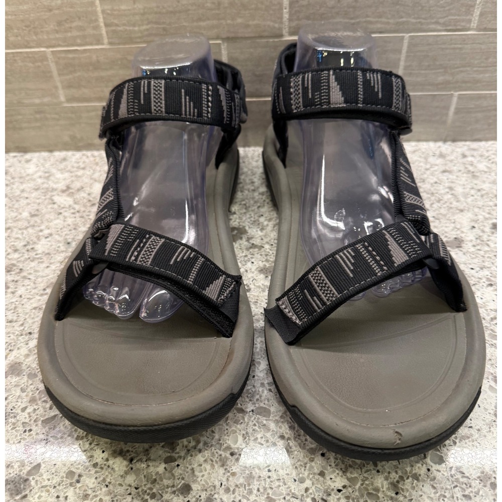 Teva Hurricane XLT2 Men's Sport Sandals Black Grey Geometric Webbing Size 11